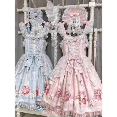 Vcastle Strawberry Box Blouse and JSK(Pre-Order/3 Colours/Full Payment Without Shipping)